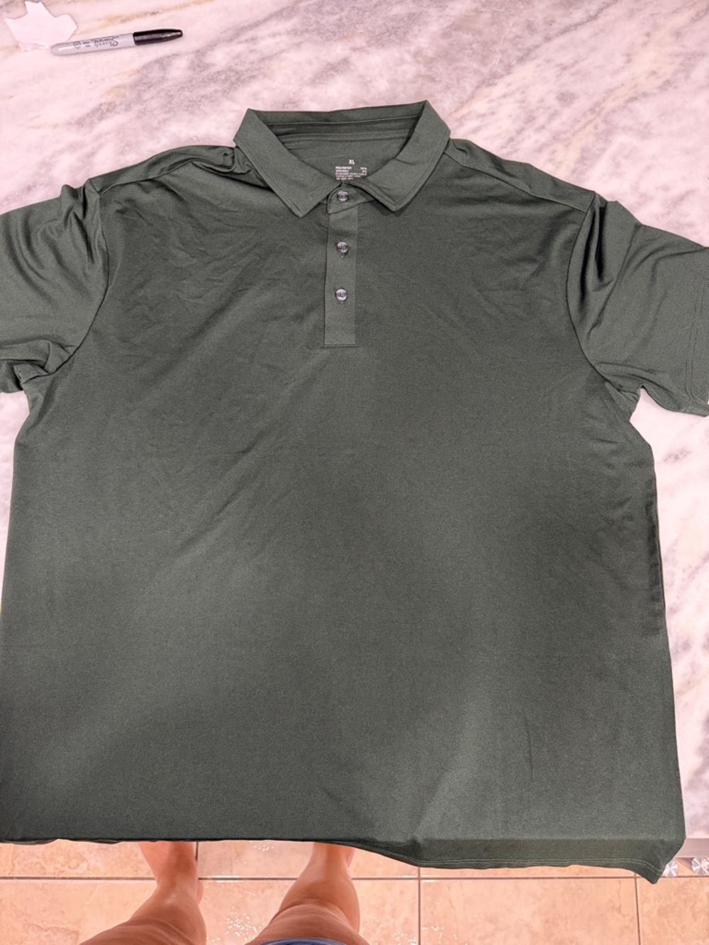 Men's Dark Green Polo Shirt size xl